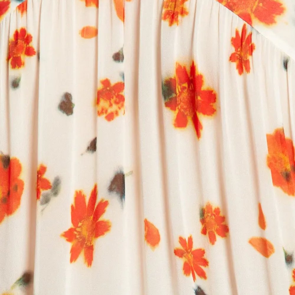 Rag & Bone Bailey Smocked Floral Print Long Sleeve Dress - Picture 6 of 6